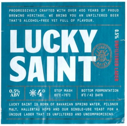 Lucky Saint Lager Alcohol Free